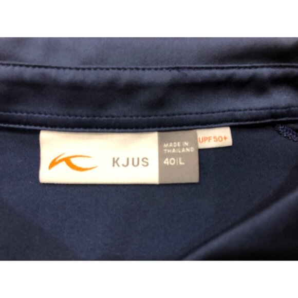 KJUS Scotscraig Long Sleeve Navy Polo Size L (40L) - Picture 8 of 10